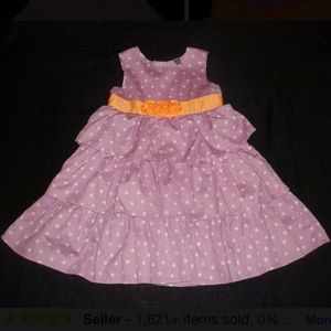 CARTERS | Lavender Polka Dot Dress